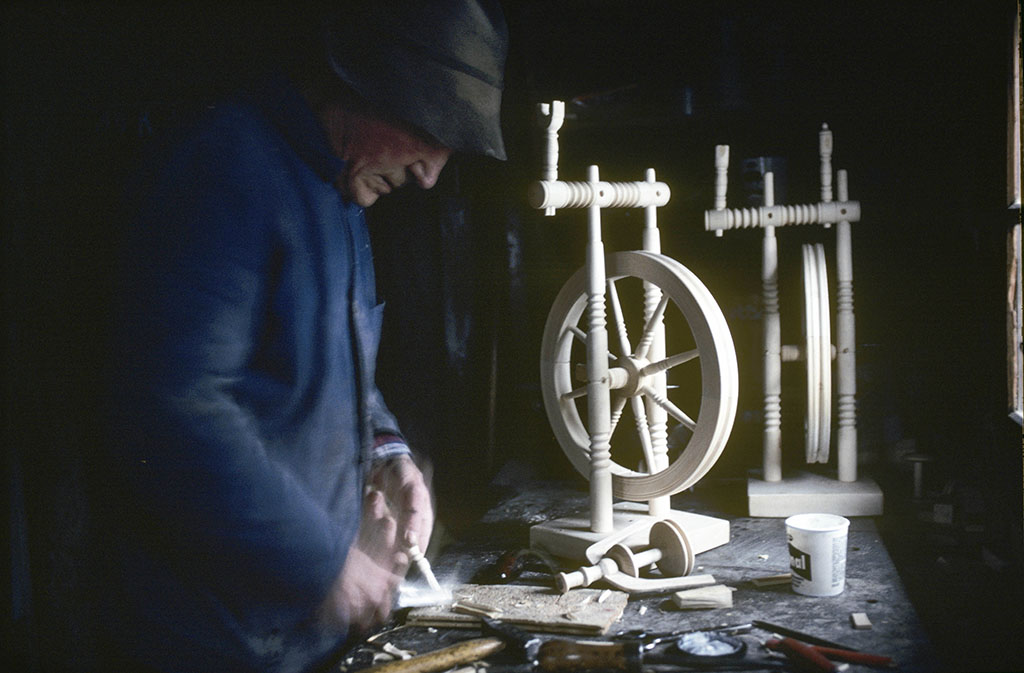 Spinnradmacher in Berchtesgaden